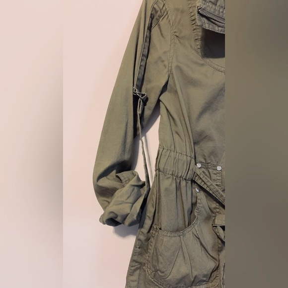 Green cotton cargo jacket - Picture 4 of 7